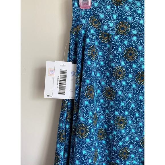 Lularoe Kids Azure Skirt- size 4 - Picture 2 of 2